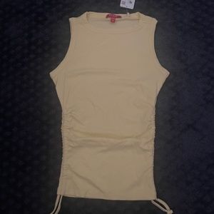 Guess Sleeveless Yellow Top